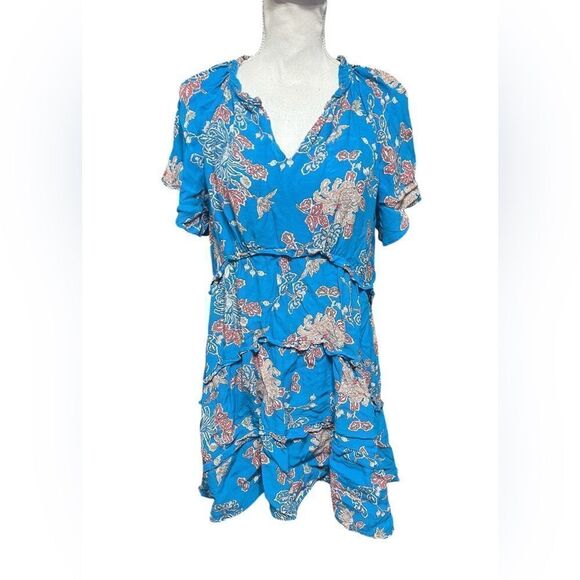 Anthropologie Robin Tiered Mini Dress - size L - Picture 1 of 5